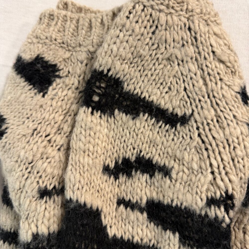 Sleeping On Snow Anthropologie Wool Cardigan Small Chunky Knit - Picture 10 of 10